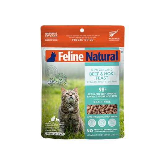 Feline Natural New Zealand Beef & Hoki Feast Freeze-Dried Cat Food