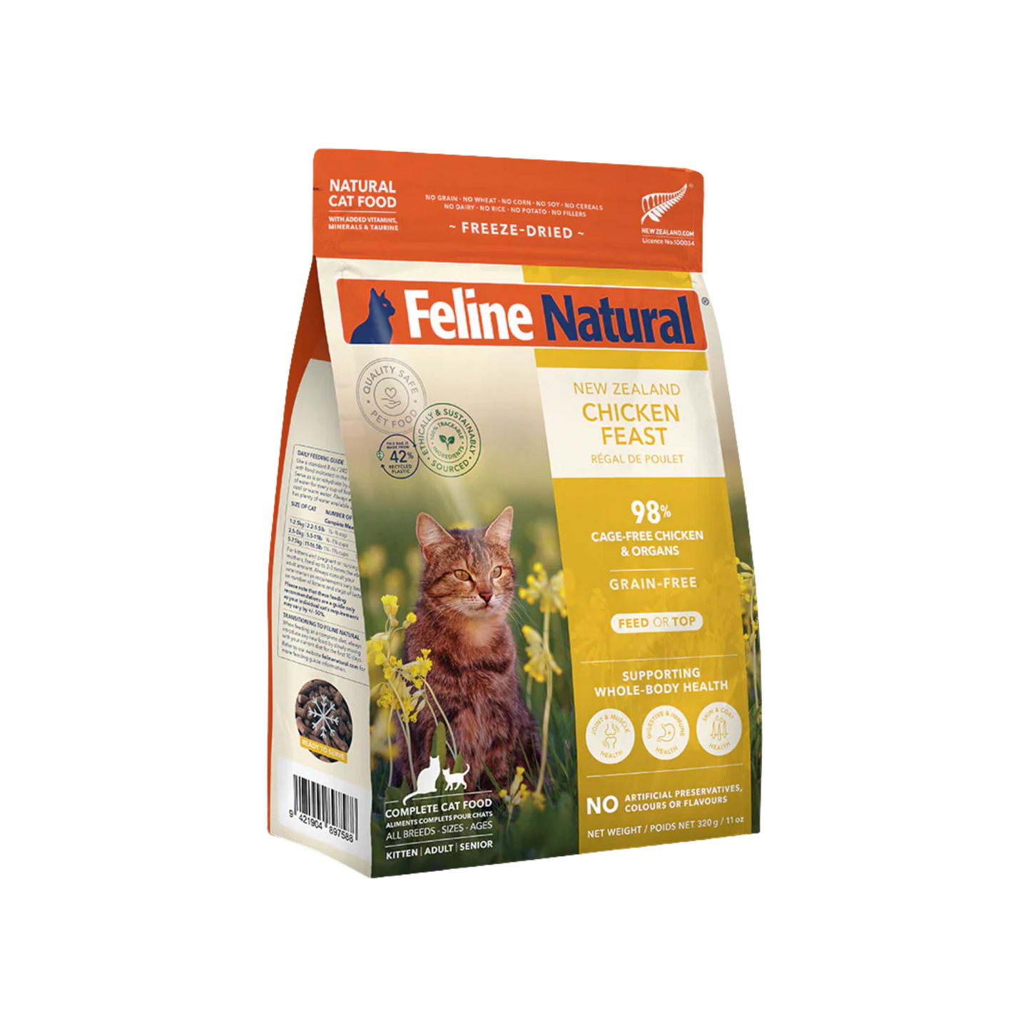 Feline Natural New Zealand Chicken Feast Freeze-Dried Cat Food