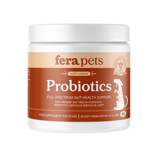 Fera Pets Probiotics Full Spectrum Gut Health Support for Dogs