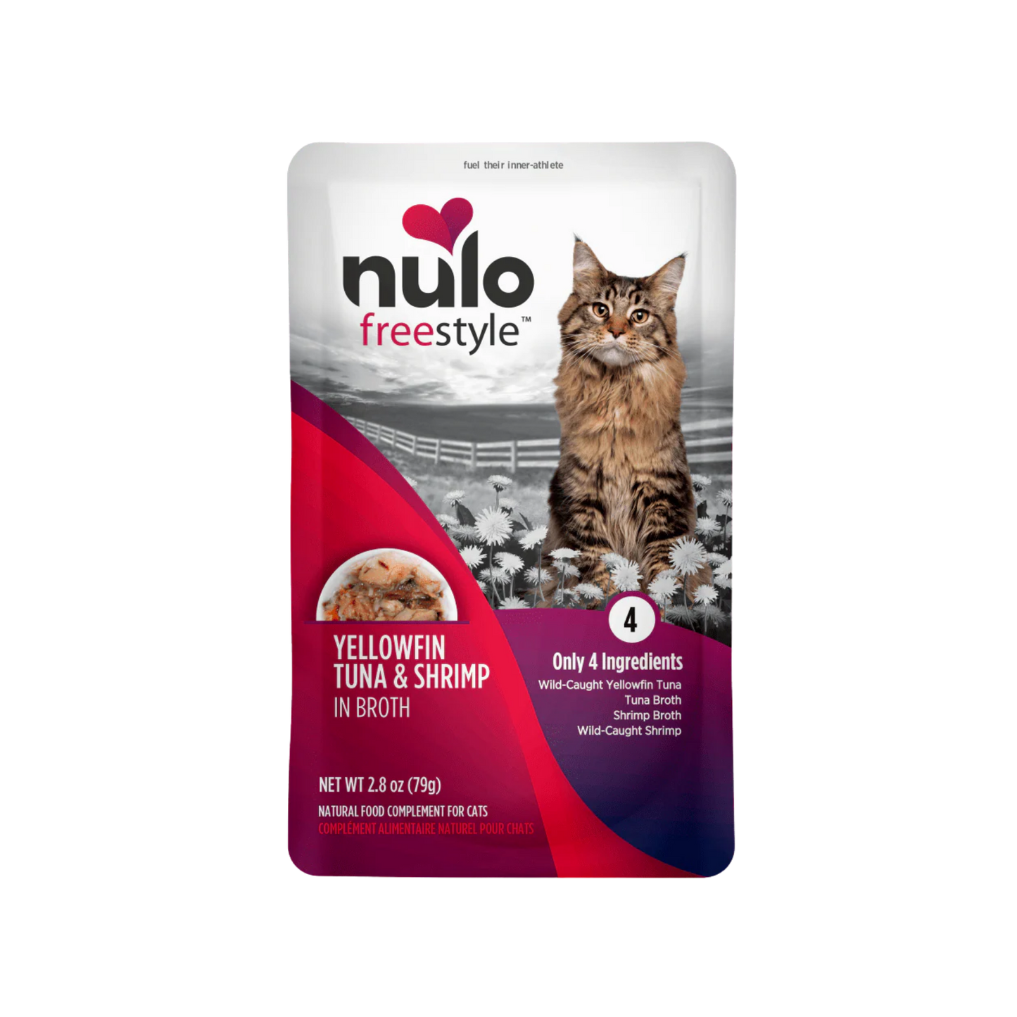 Nulo FreeStyle Meaty Pouches Yellowfin Tuna & Shrimp for Cats