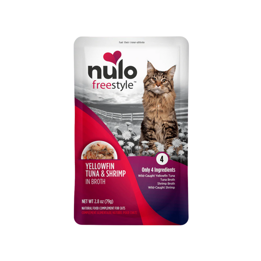 Nulo FreeStyle Meaty Pouches Yellowfin Tuna & Shrimp for Cats