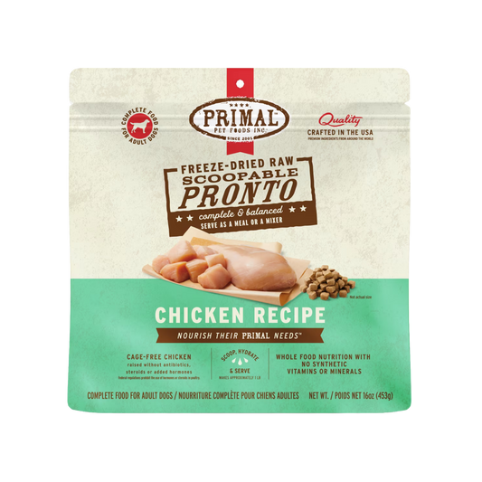 Primal Freeze-Dried Raw Scoopable Pronto Chicken Recipe Dog Food