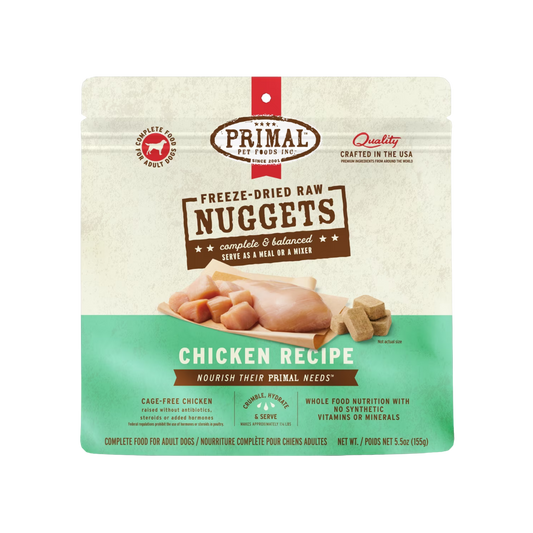 Freeze-Dried Raw Chicken Recipe Nuggets Dog Food