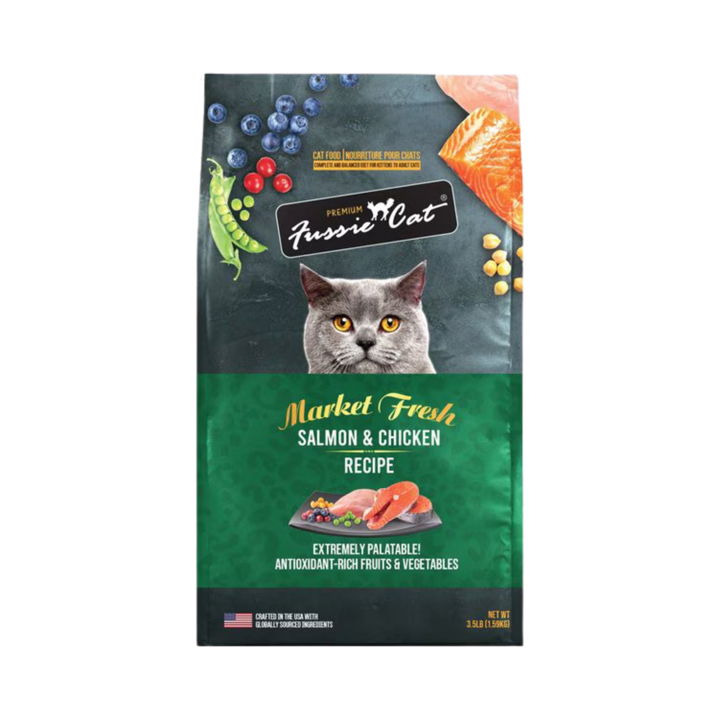 Fussie Cat Market Fresh Salmon & Chicken Recipe Dry Cat Food