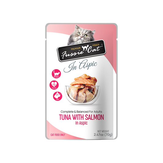 Fussie Cat Tuna with Salmon in Aspic Pouch Recipe