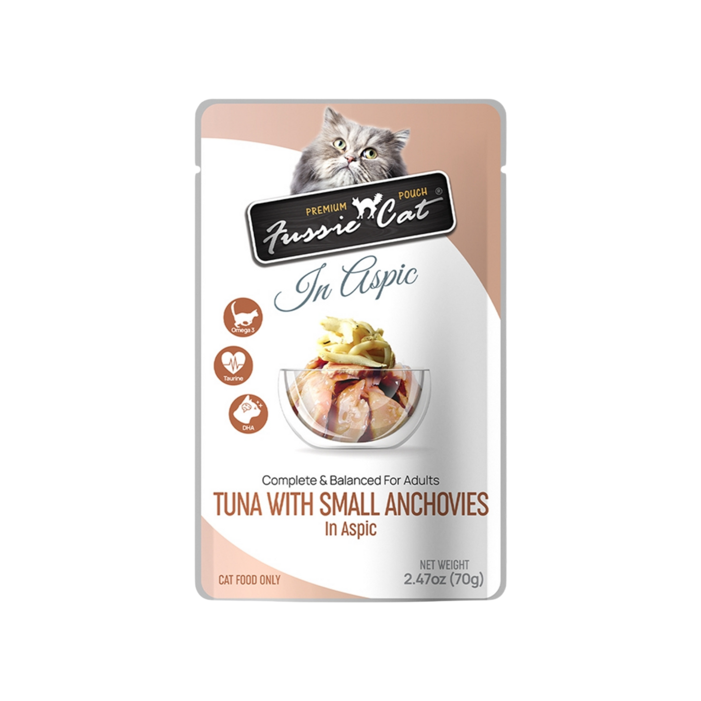 Fussie Cat Tuna with Small Anchovies in Aspic Pouch Recipe