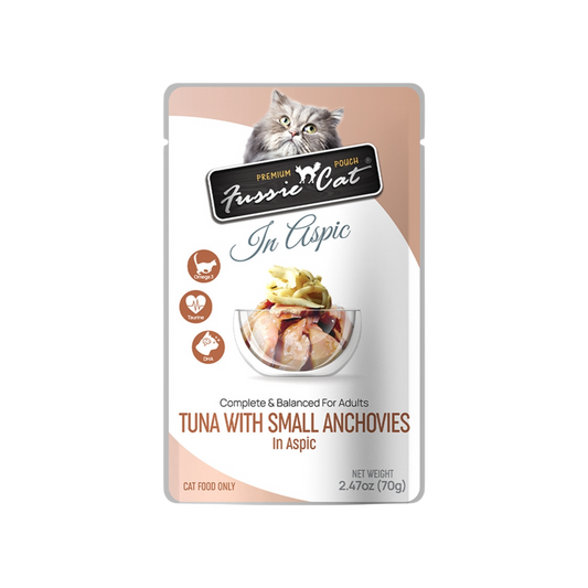 Fussie Cat Tuna with Small Anchovies in Aspic Pouch Recipe