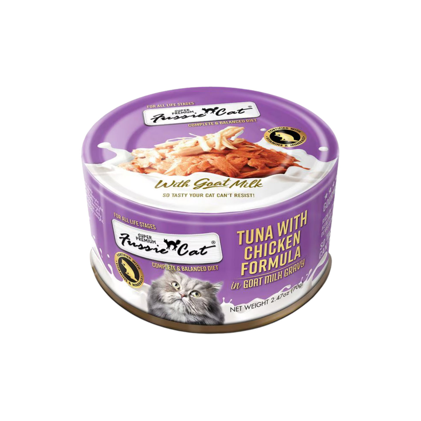 Fussie Cat Tuna with Chicken in Goat Milk Wet Cat Food