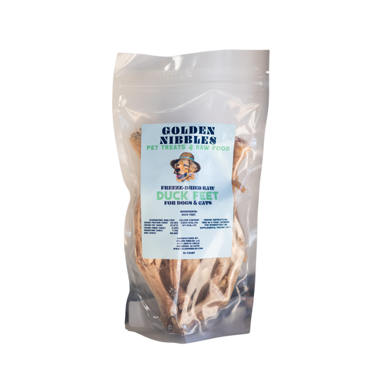 Golden Nibbles Freeze-Dried Raw Duck Feet