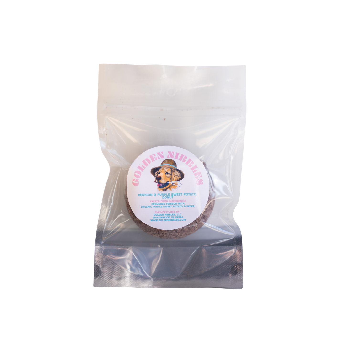 Golden Nibbles Freeze-Dried Venison & Purple Sweet Potato Donut