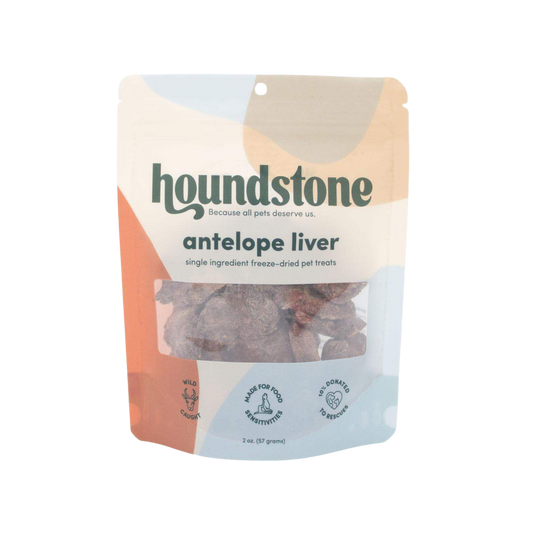Houndstone Freeze-Dried Antelope Liver Dog Treats