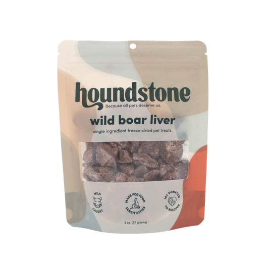 Houndstone Freeze-Dried Wild Boar Liver Dog Treats