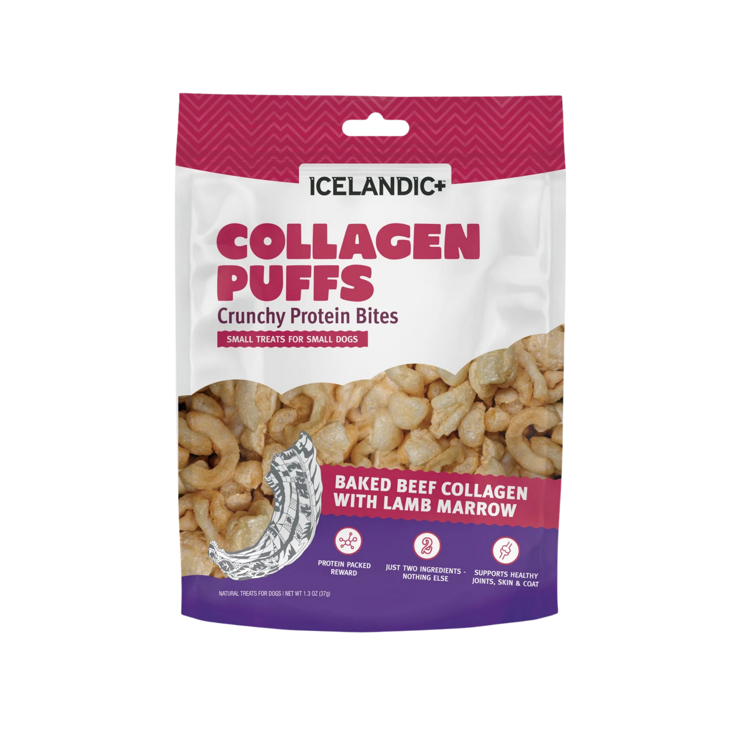 Icelandic+ Beef Collagen Puffs with Marrow Treats for Dogs