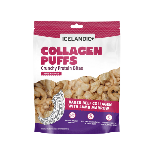 Icelandic+ Beef Collagen Puffs with Marrow Treats for Dogs