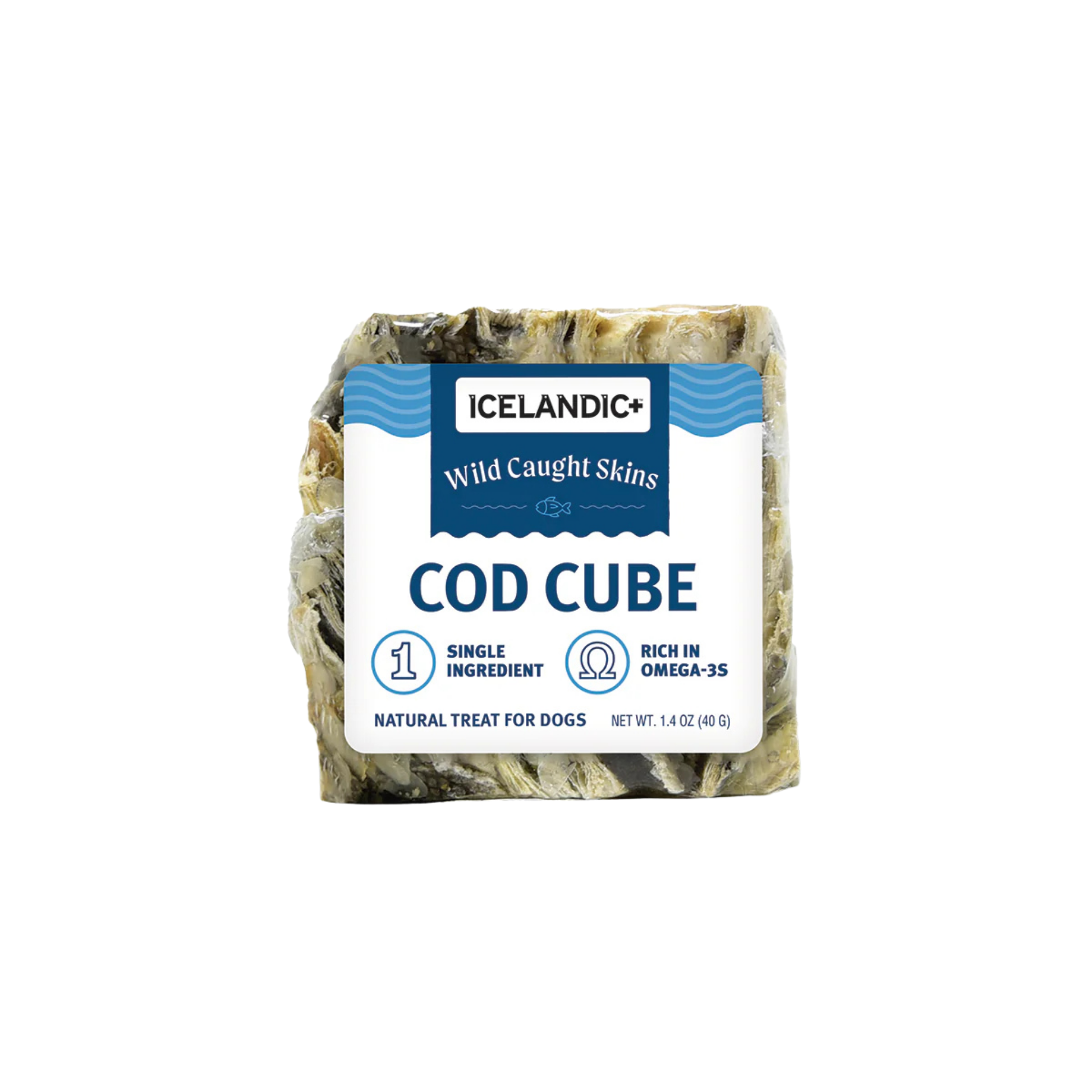 Jr Cod Skin Cubes Icelandic+ Cod Skin Cube Dog Treat – Pups & Cubs Premium Pet Food