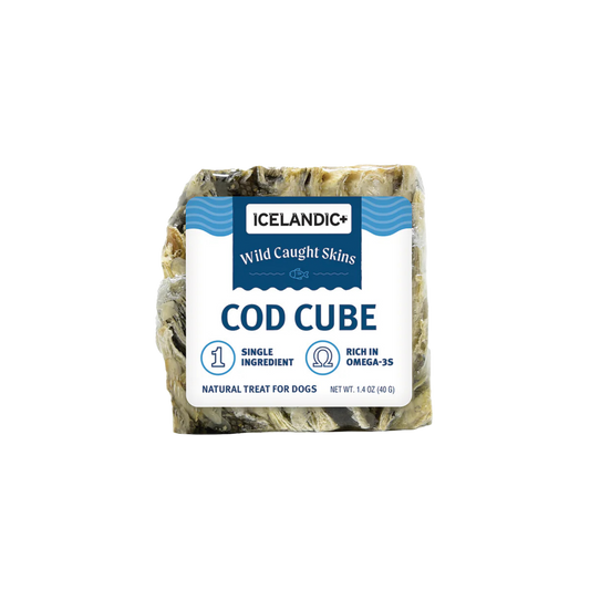 Icelandic+ Cod Skin Cube Dog Treat
