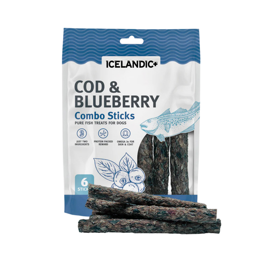 Icelandic+ Cod & Blueberry Combo Sticks For Dogs
