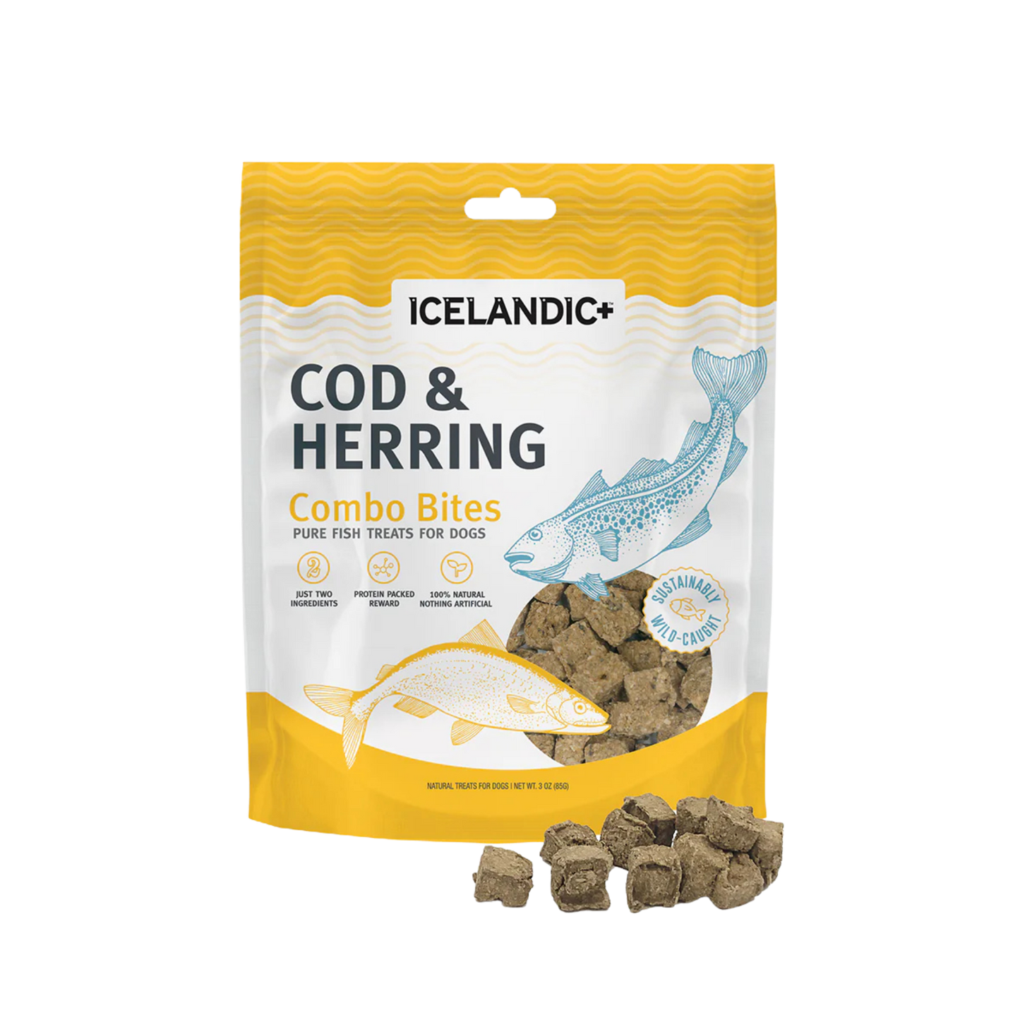 Icelandic + Cod & Herring Combo Bites Fish Dog Treats