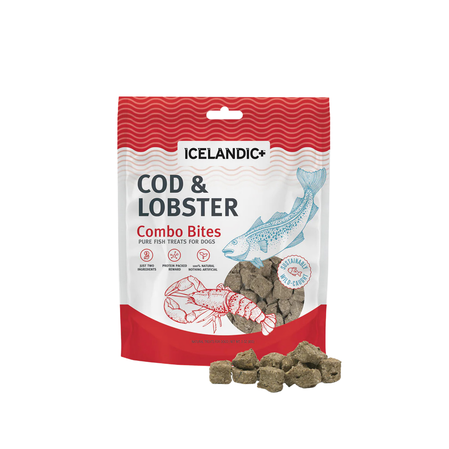 Icelandic+ Cod & Lobster Combo Bites Fish Dog Treats