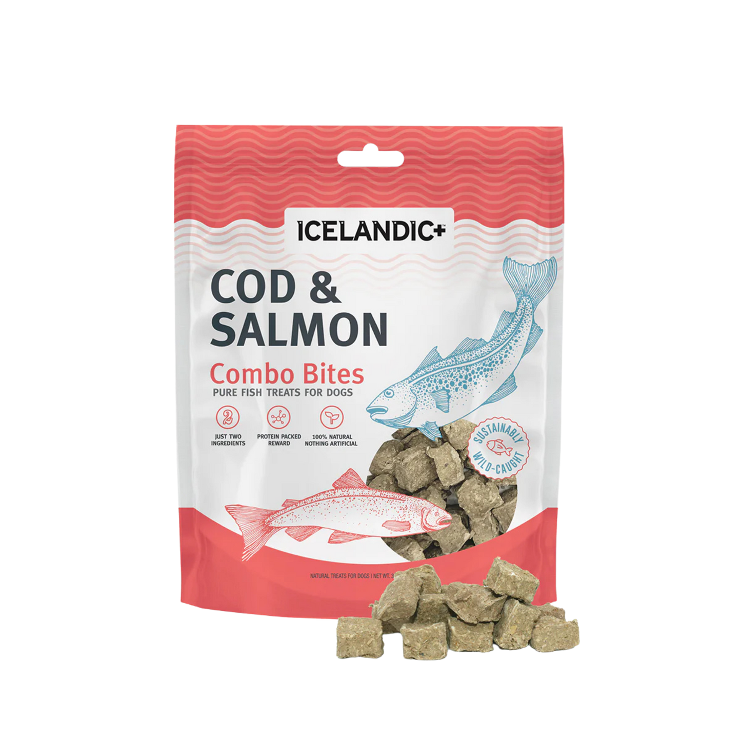 Icelandic+ Cod & Salmon Combo Bites Fish Dog Treats