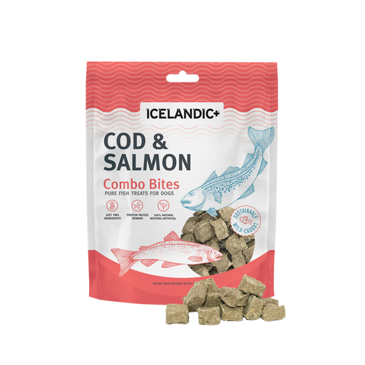 Icelandic+ Cod & Salmon Combo Bites Fish Dog Treats