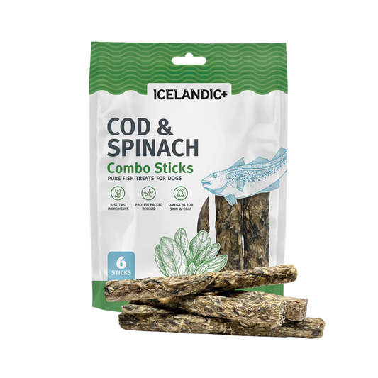 Icelandic+ Cod & Spinach Combo Sticks For Dogs