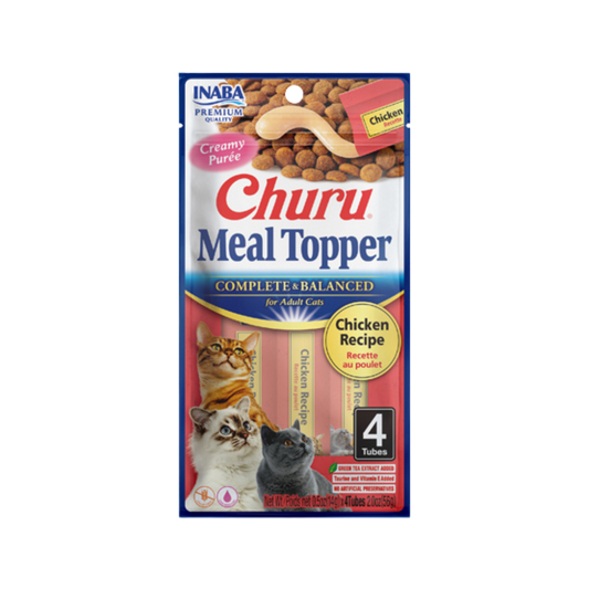 Inaba Churu Meal Topper Chicken Recipe for Cats, 2oz