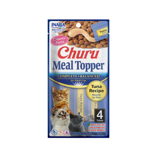 Inaba Churu Meal Topper Tuna Recipe for Cats, 2oz