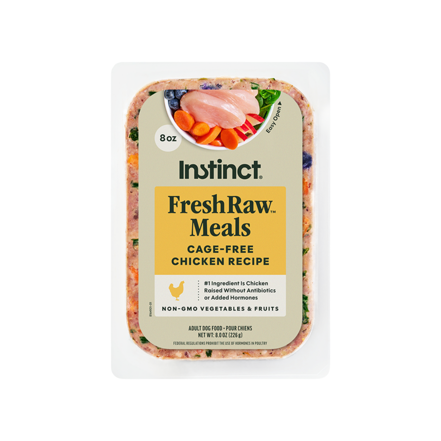 Instinct FreshRaw Meals Cage-Free Chicken Recipe Dog Food