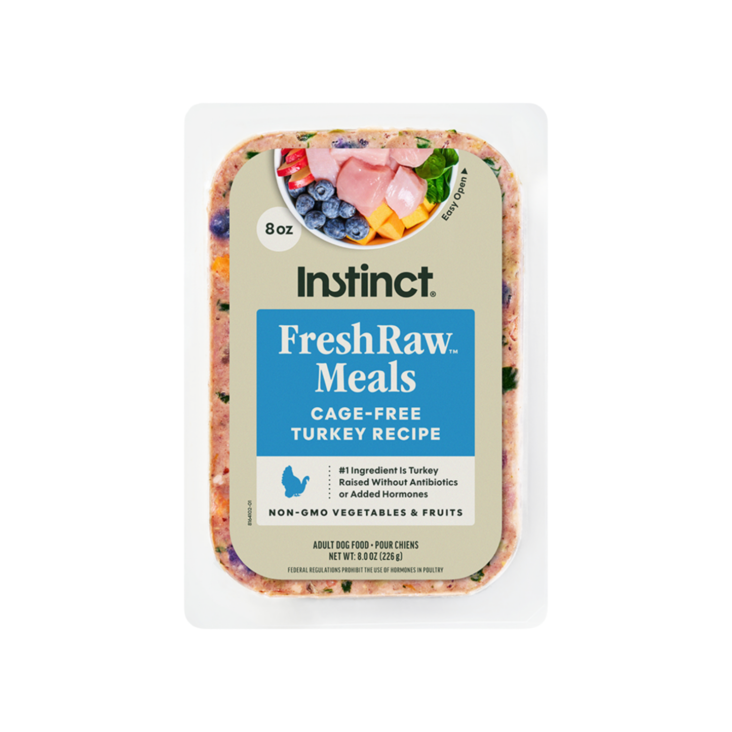 Instinct FreshRaw Meals Cage-Free Turkey Recipe Dog Food