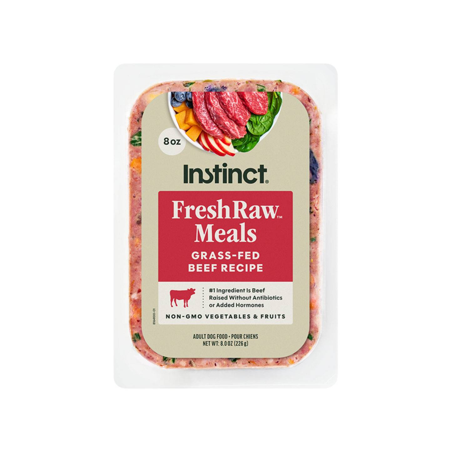 Instinct FreshRaw Meals Grass-Fed Beef Recipe for Dogs