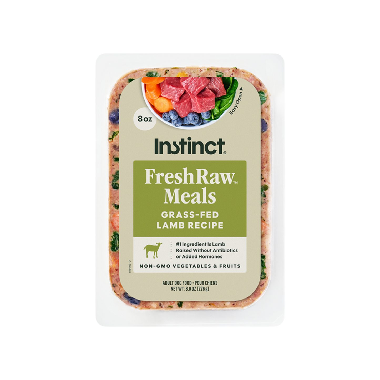 Instinct FreshRaw Meals Grass-Fed Lamb Recipe Dog Food