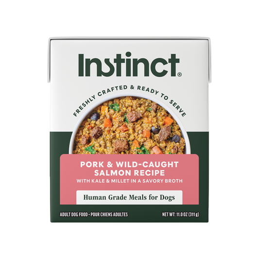 Instinct Freshly Crafted Meals Pork & Wild-Caught Salmon Recipe for Dogs, 11oz