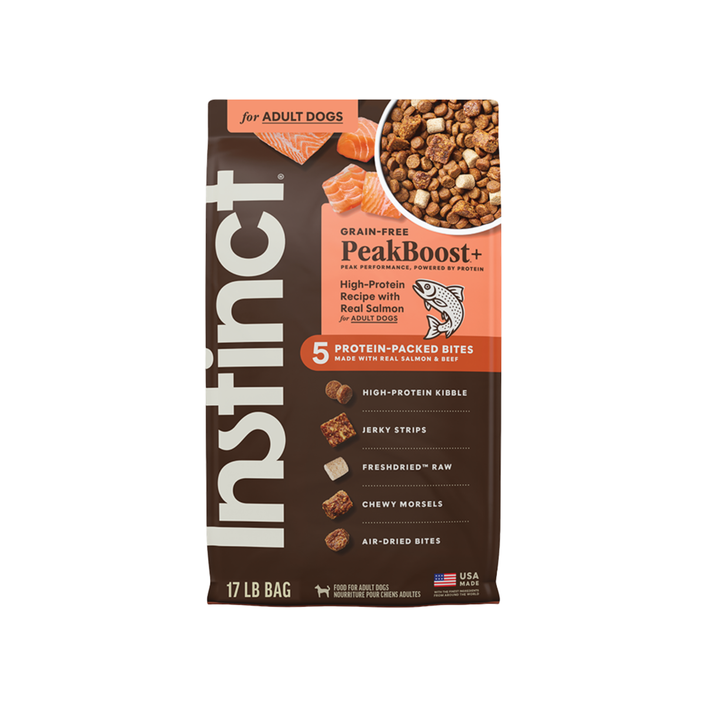 Instinct Grain Free PeakBoost+ Salmon Recipe Dry Dog Food