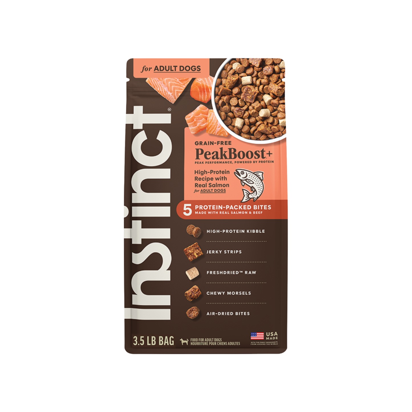 Instinct Grain Free PeakBoost+ Salmon Recipe Dry Dog Food