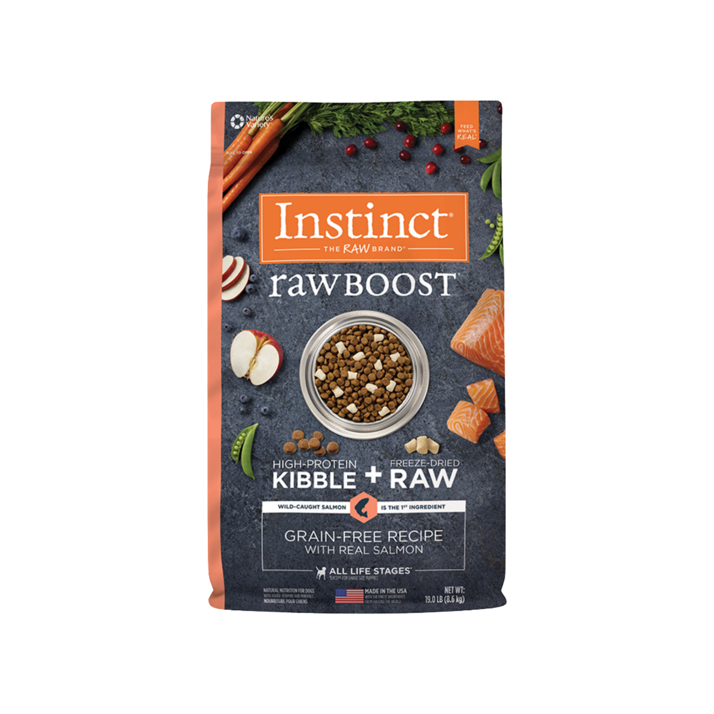 Instinct RawBoost Real Salmon Recipe Dry Dog Food