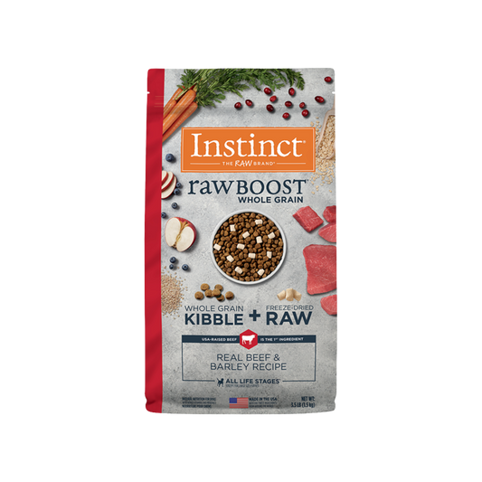 Instinct RawBoost Whole Grain Real Beef & Barley Recipe Dry Dog Food