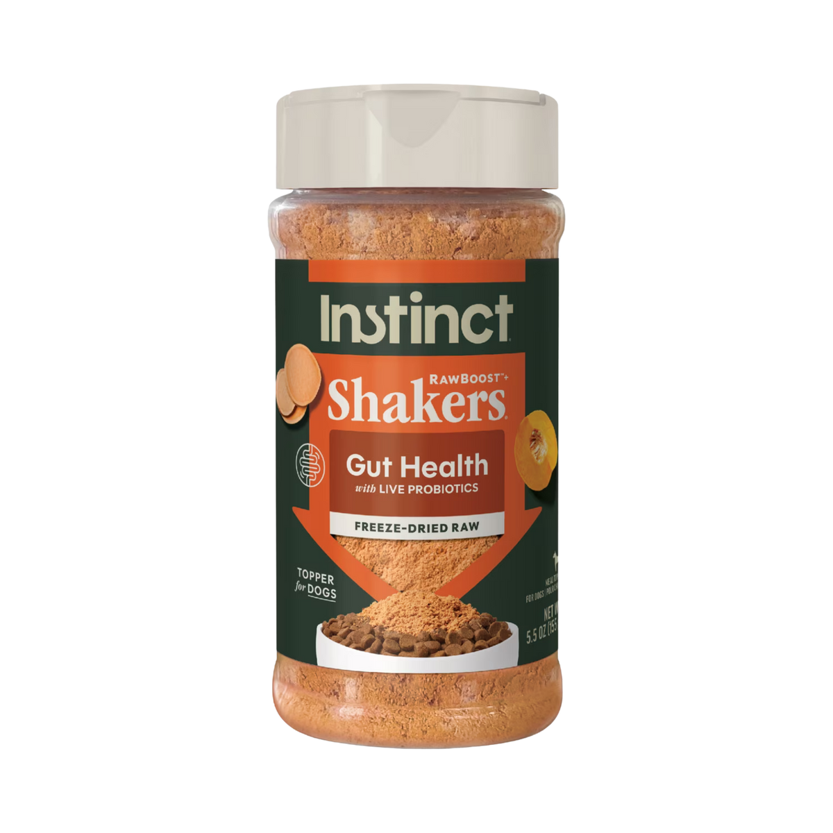 Instinct RawBoost+ Shakers Gut Health Recipe for Dogs, 5.5oz