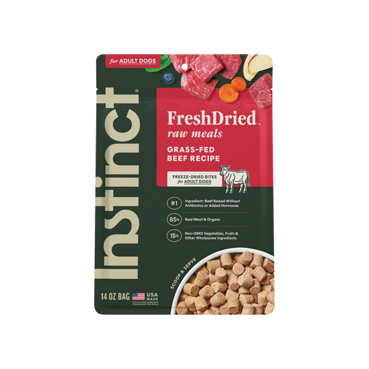 Instinct Raw Freeze-Dried Meals Real Beef Recipe for Dogs
