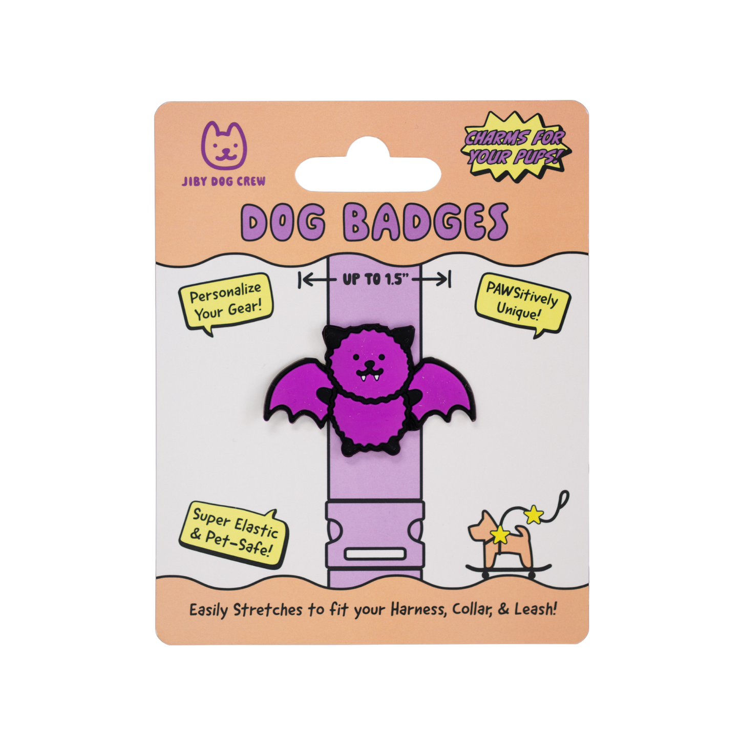 Jiby Bat Dog Badge