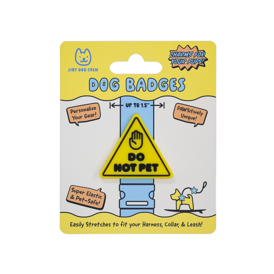 Jiby Do Not Pet Dog Badge