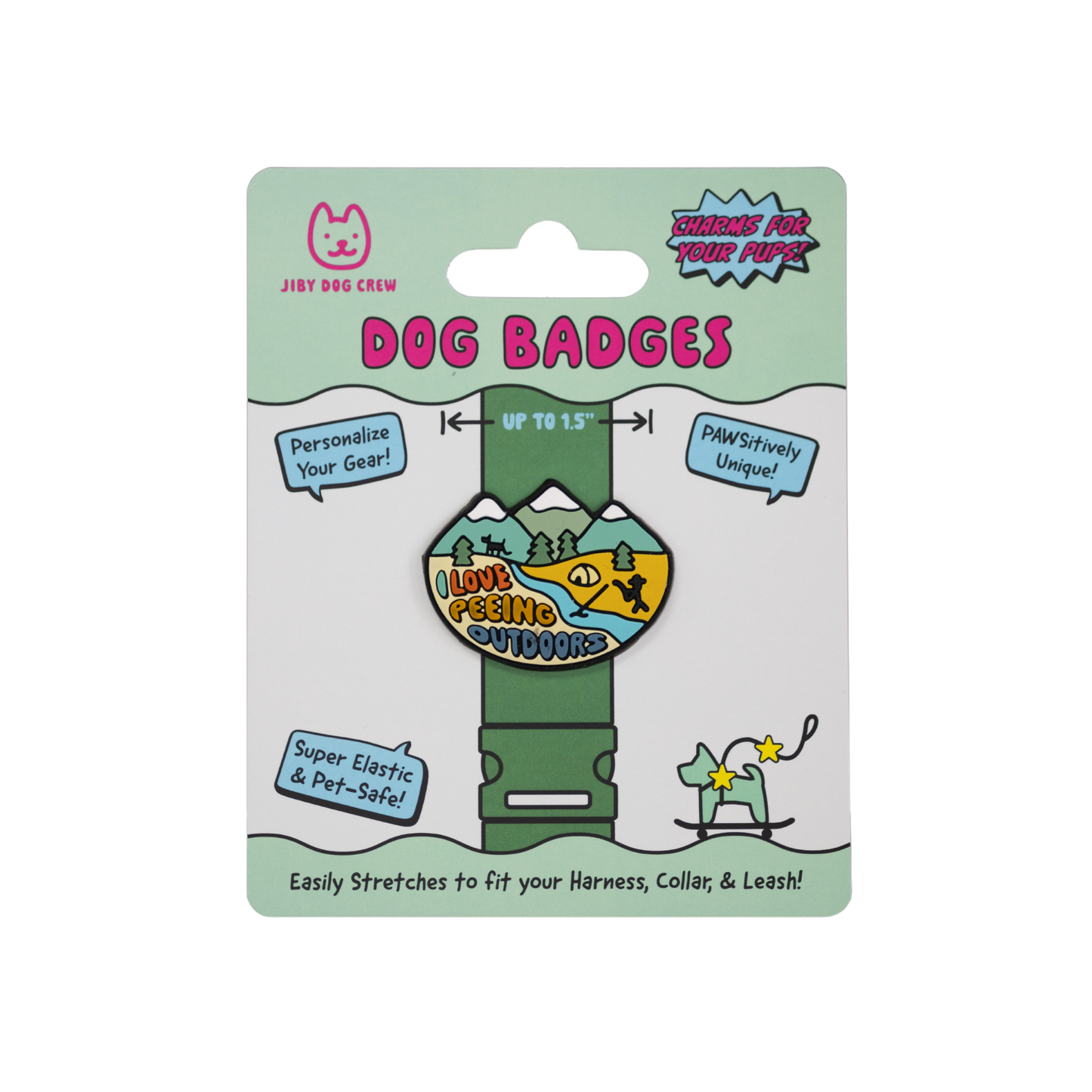 Jiby Outdoors Dog Badge