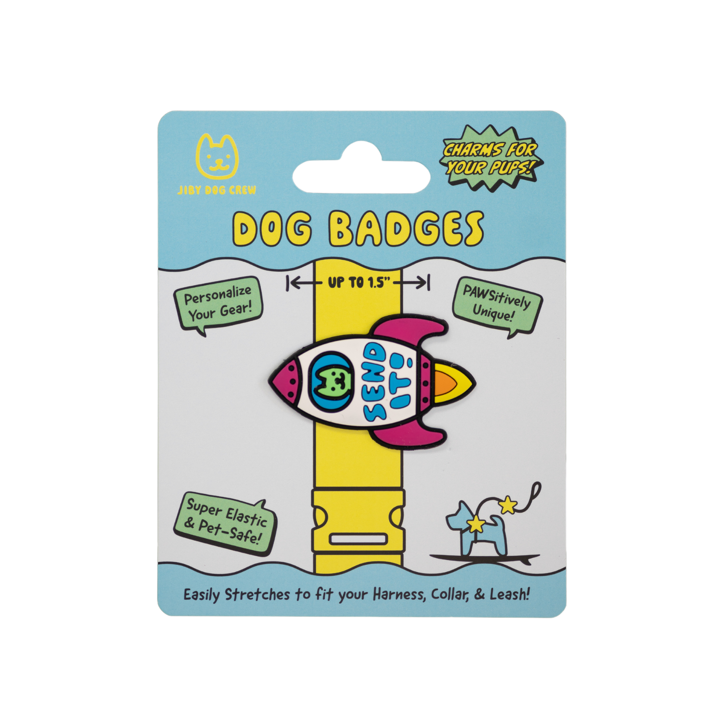 Jiby Rocket Dog Badge