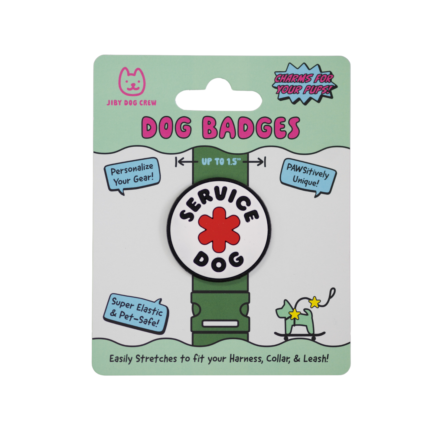 Jiby Service Dog Badge