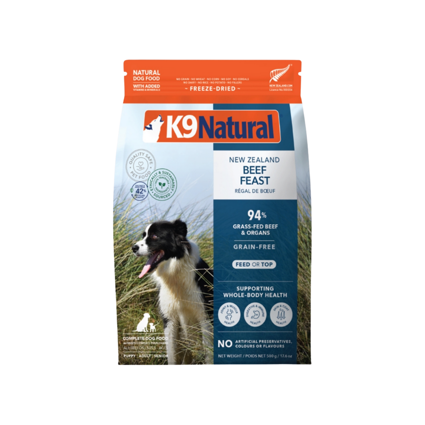 K9 Natural New Zealand Beef Feast Freeze-Dried Dog Food