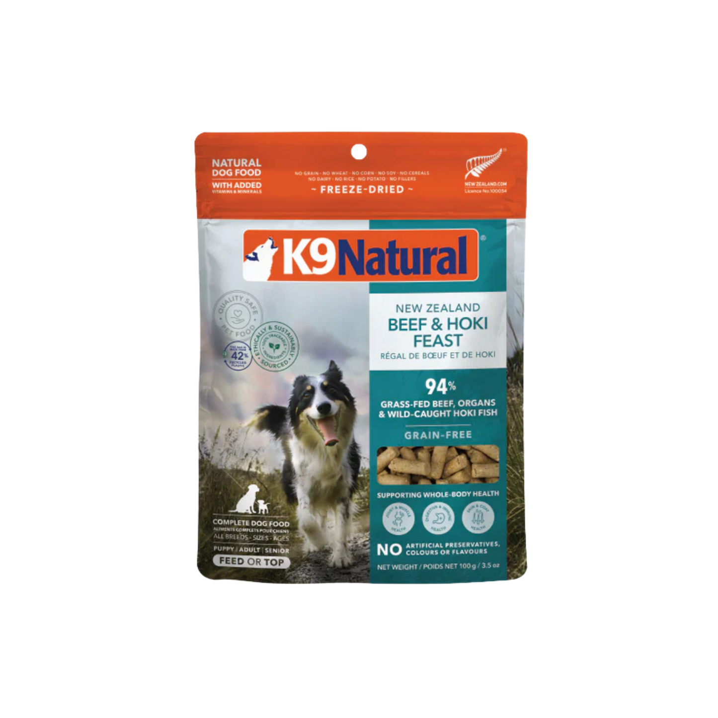 K9 Natural New Zealand Beef & Hoki Feast Freeze-Dried Dog Food