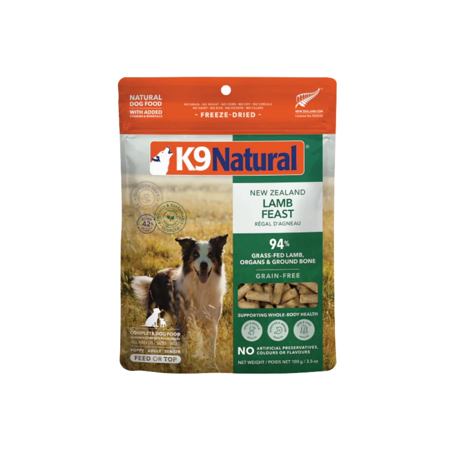 K9 Natural New Zealand Lamb Feast Freeze-Dried Dog Food
