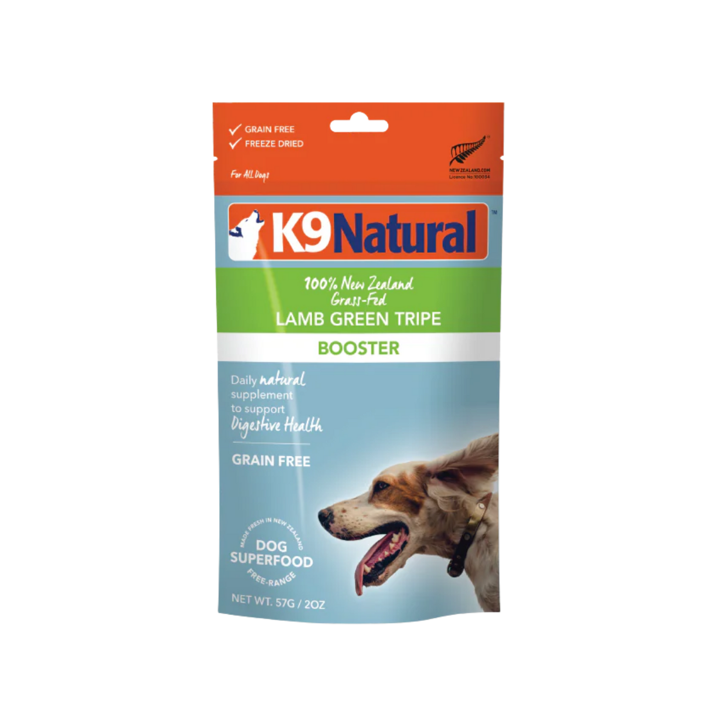 K9 Natural New Zealand Lamb Green Tripe Freeze-Dried Booster for Dogs
