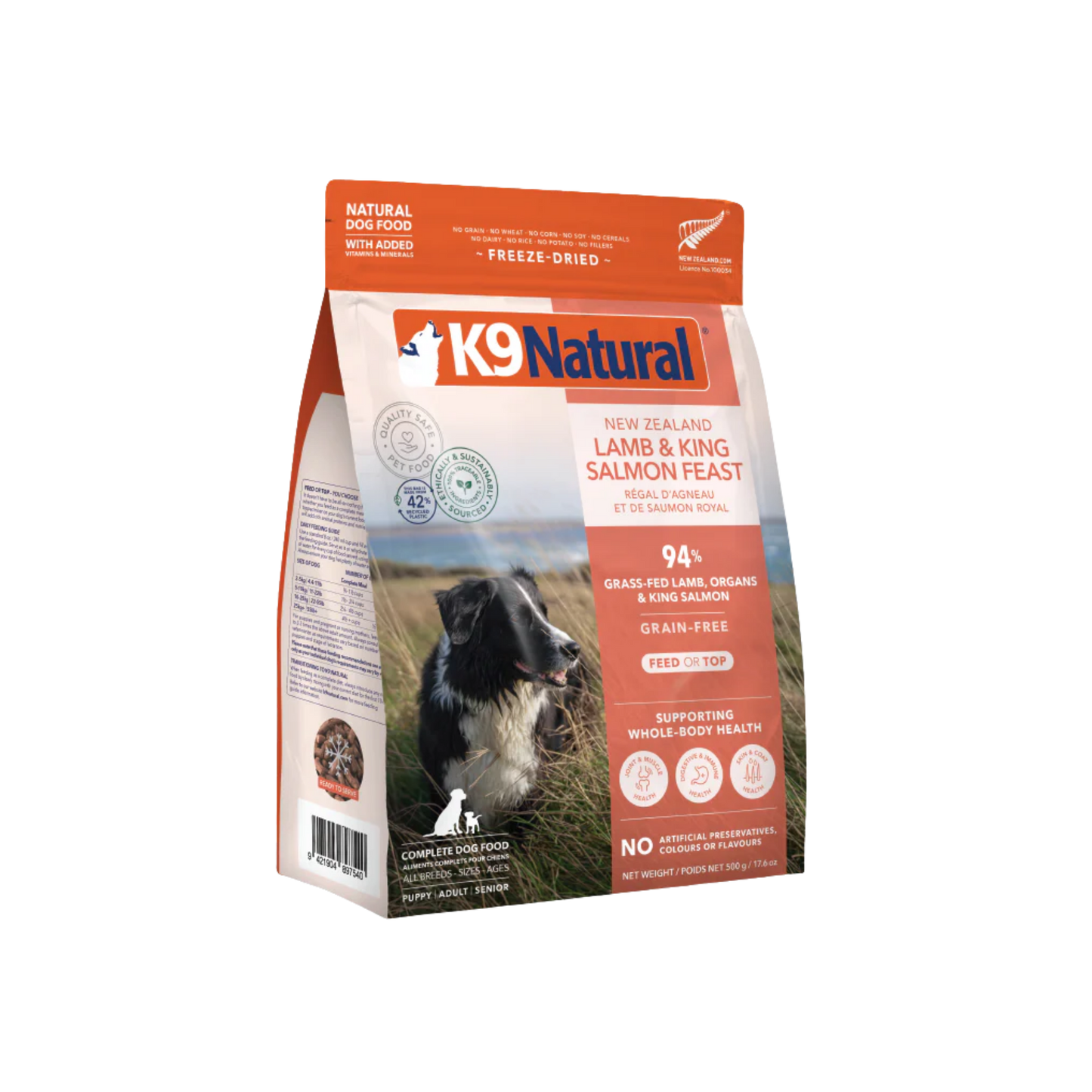K9 Natural New Zealand Lamb & King Salmon Feast Freeze-Dried Dog Food