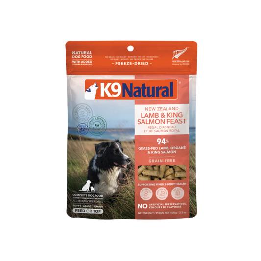 K9 Natural New Zealand Lamb & King Salmon Feast Freeze-Dried Dog Food